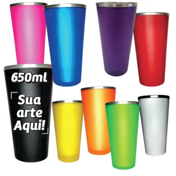 Eco Copo Térmico Alumínio Revestido - Personalizado