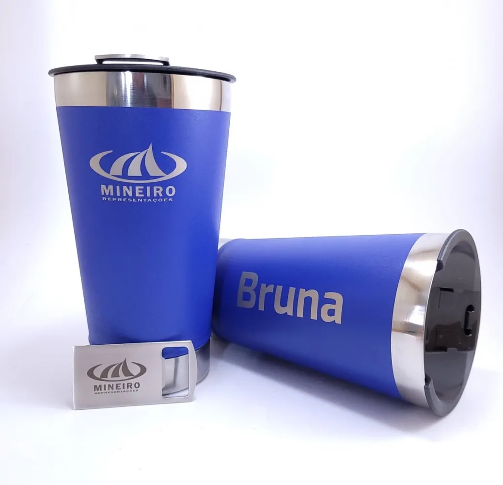 Copo Térmico Tipo Stanley com Abridor 500ml - Personalizado
