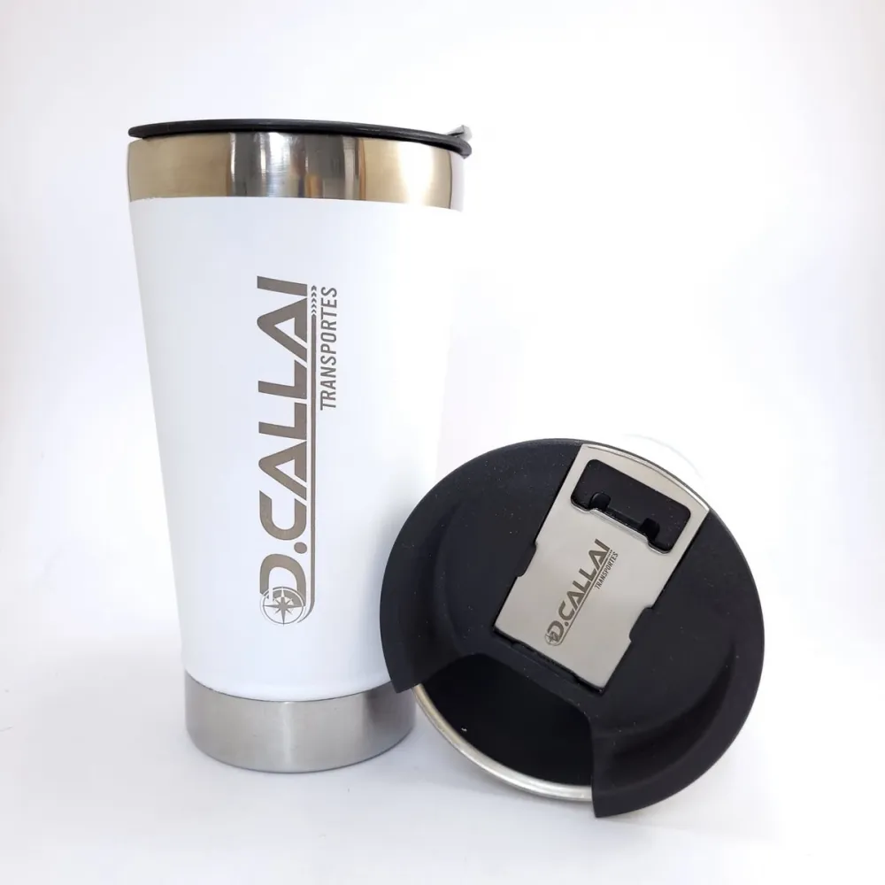 Copo Térmico Tipo Stanley com Abridor 500ml - Personalizado Imagem