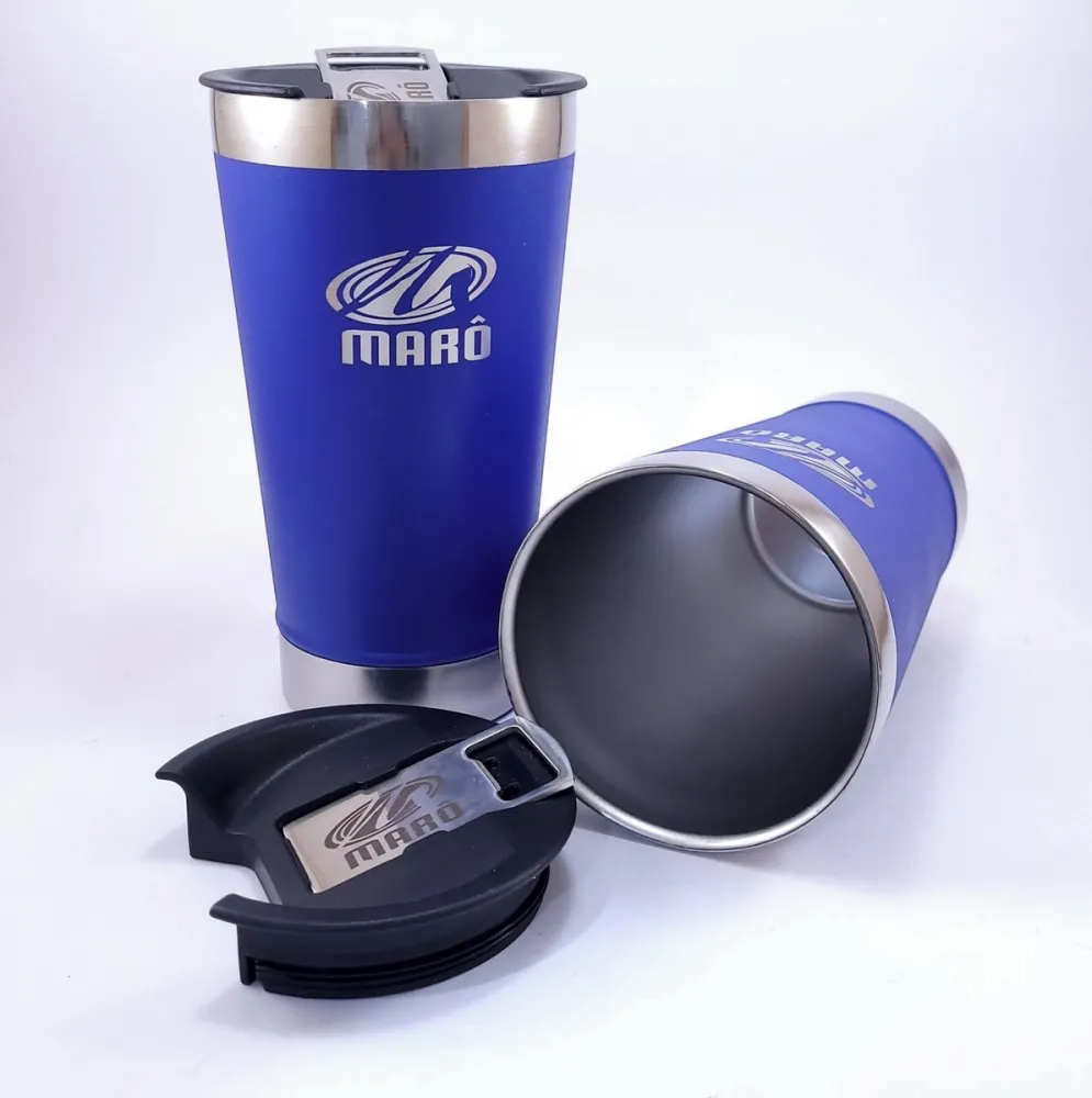 Copo Térmico Tipo Stanley com Abridor 500ml - Personalizado Imagem