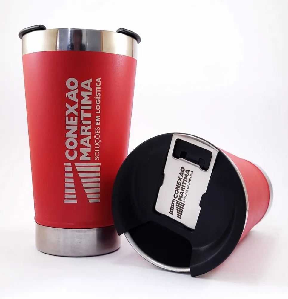 Copo Térmico Tipo Stanley com Abridor 500ml - Personalizado