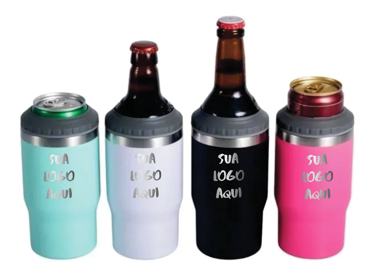 Copo Térmico 5 em 1 Porta Long Neck e Lata Personalizado Imagem