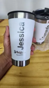 Copo Térmico Personalizado a Laser com Logo ou Nome ou Time
