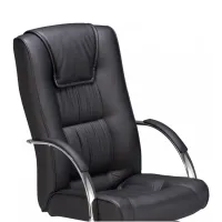 Poltrona Presidente Genova Mecanismo Relax com Base Cromada e Braços em Alumínio - Foto 6