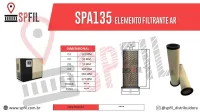 ELEMENTO FILTRANTE AR SPA135