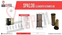 ELEMENTO FILTRANTE AR SPA136