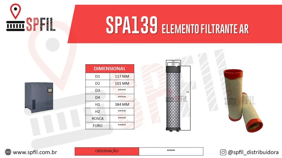 ELEMENTO FILTRANTE SPA139
