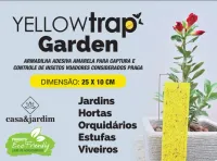  Armadilha Adesiva Amarela para captura e controle de Fungus Gnats - 10 Unidades - Foto 3