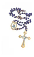 Terço Noiva Nossa Senhora Aparecida Dourado Cristais Premium - Foto 2