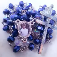 Terço Mestre Irineu  Santo Daime - Cristal 8mm Boreal - Foto 2