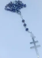 Terço Mestre Irineu  Santo Daime - Cristal 8mm Boreal - Foto 3