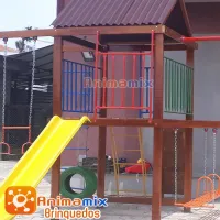 Playground de Madeira Grande em Verniz - Foto 2