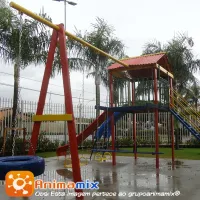 Playground de Madeira Torre com 02 Balanços - Foto 2