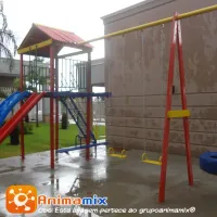 Playground de Madeira Torre com 02 Balanços - Foto 3