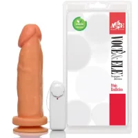 Pênis com Vibrador e Ventosa 20 x 5cm Bege - Aao36 - Foto 3
