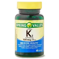 Spring Valley K2 100mcg C/60 Softgel Importado