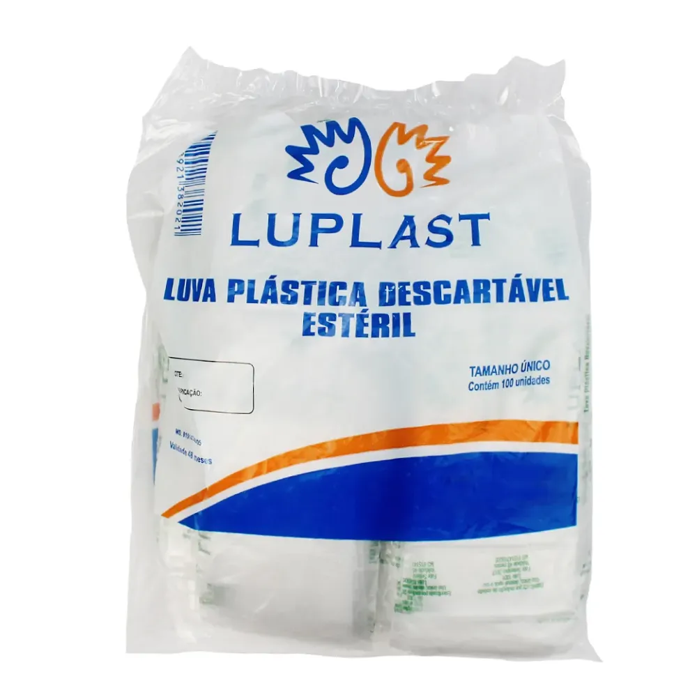 Luva Plástica estéril LUPLAST