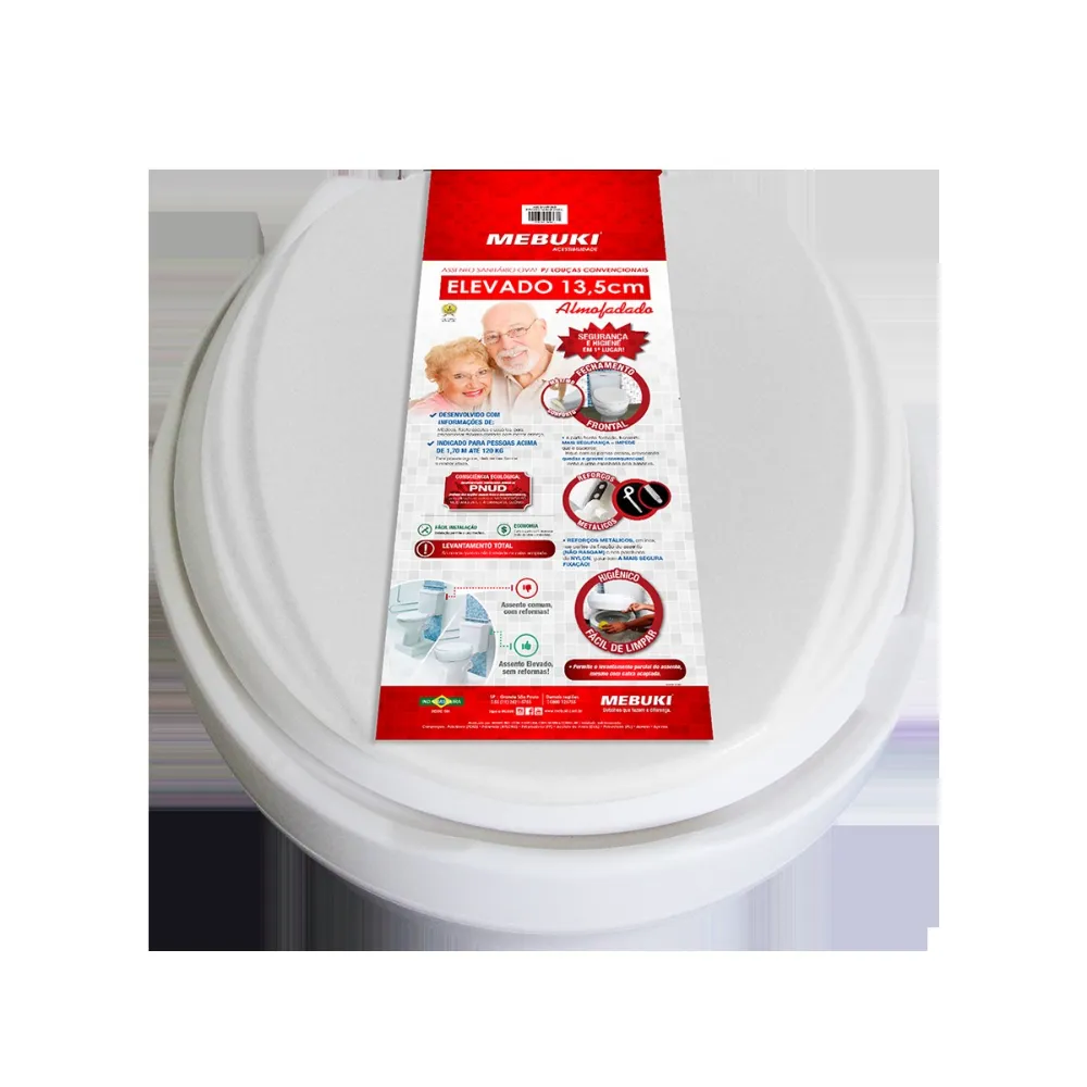 Assento elevado 13,5 cm Almofadado MEBUKI 