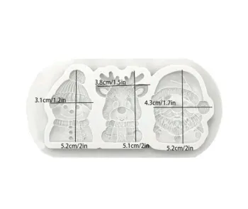 Molde de Silicone Natal Trio - Foto 2