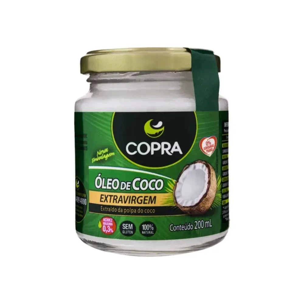 OLEO DE COCO EXTRA VIRGEM 200ML (COPRA)