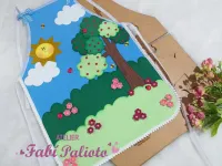 G1.483  Gabarito de Moldes  em MDF Avental Para Contação de Histórias