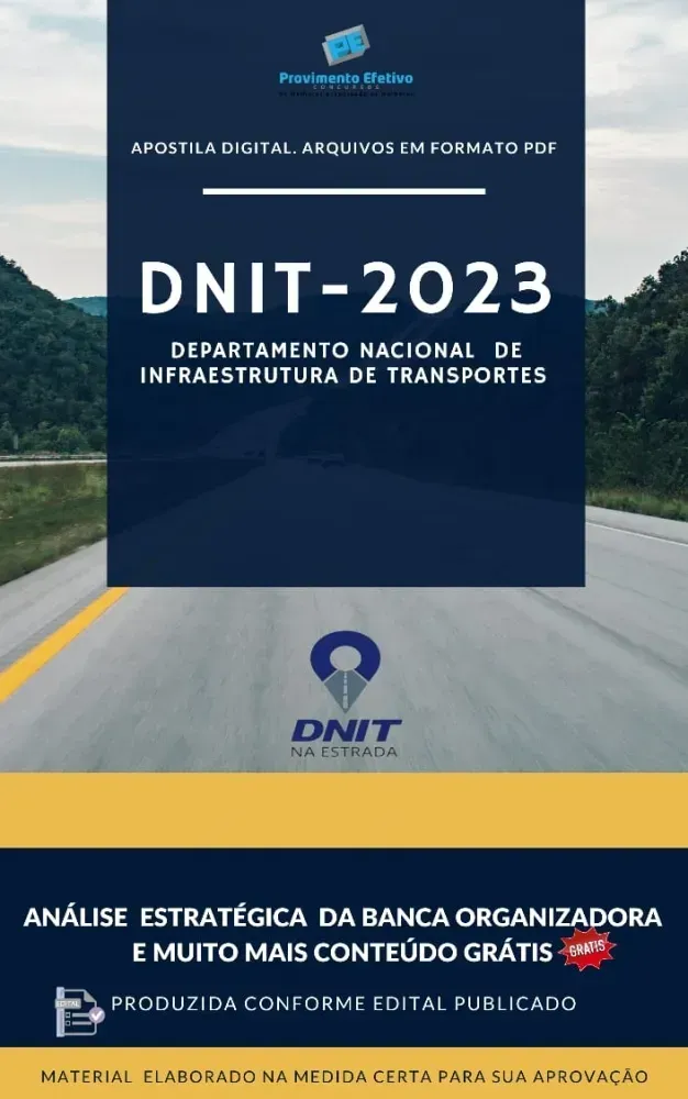 Apostila DNIT Analista Administrativo Tecnologia da Informação 2023 Imagem