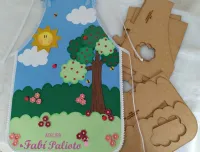 G1.483  Gabarito de Moldes  em MDF Avental Para Contação de Histórias - Foto 2