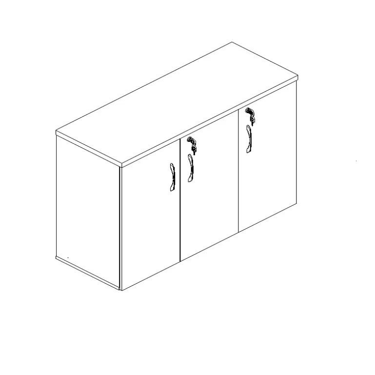 Armário Baixo 1200 com 3 Portas Lexus