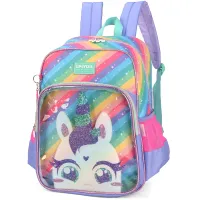 Mochila Unicórnio UP4YOU verde  - Foto 2