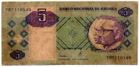 Angola - 5 Kwanza - Cédula Estrangeira - BC
