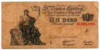 Argentina - 1 Peso - Cédula Estrangeira - R