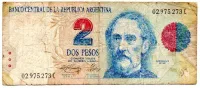 Argentina - 2 Pesos - Cédula Estrangeira - R