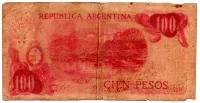 Argentina - 100 Pesos - Cédula Estrangeira - UTG - Foto 2