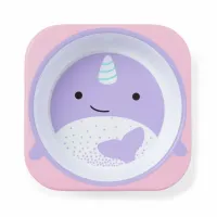 Tigela Skip Hop Zoo Baleia Narval - A partir de 12 meses+