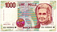 Itália - 1000 Lire - Cédula Estrangeira - MBC
