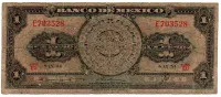 México - 1 Peso - Cédula Estrangeira - R