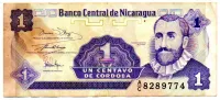 Nicarágua - 1 Centavo de Cordoba - Cédula Estrangeira - MBC