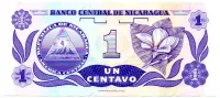 Nicarágua - 1 Centavo de Cordoba - Cédula Estrangeira - Sob - Foto 2