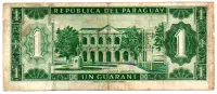 Paraguai - 1 Guarani - Cédula Estrangeira - UTG - Foto 2