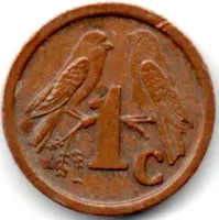 África do Sul - 1991 - 1 Cent - Foto 2