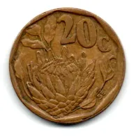 África do Sul - 1993 - 20 Cent - Foto 2