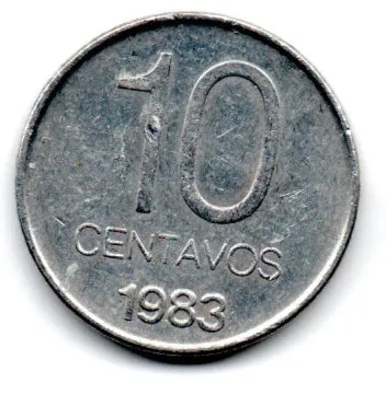 Argentina - 1983 - 10 Centavos