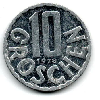 Áustria - 1978 - 10 Groschen