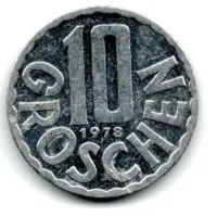 Áustria - 1978 - 10 Groschen