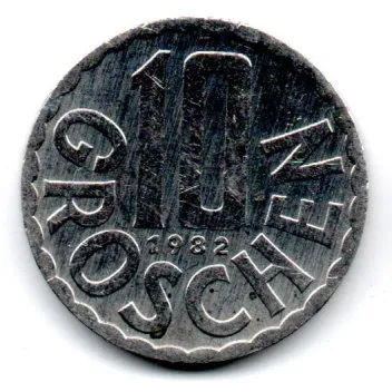 Áustria - 1982 - 10 Groschen