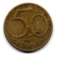 Áustria - 1961 - 50 Groschen