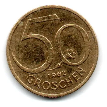 Áustria - 1962 - 50 Groschen