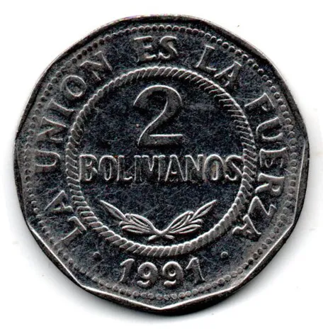 Bolívia - 1991 - 2 Bolivianos