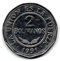 Bolívia - 1991 - 2 Bolivianos
