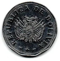 Bolívia - 1991 - 2 Bolivianos - Foto 2